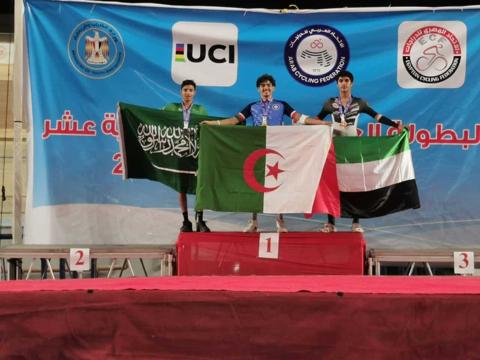 الجزائر تنهي البطولة العربية للدراجات برصيد 16