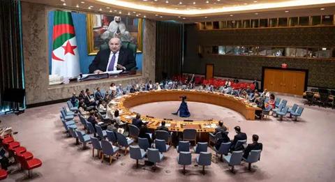 الجزائر توزّع مشروع قرار جديد على مجلس الأمن