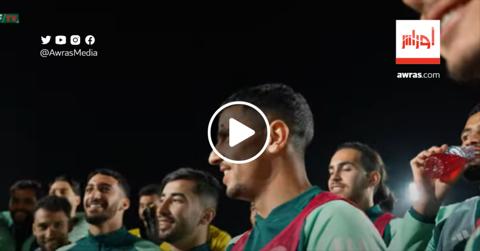 بالفيديو.. لاعبو المنتخب الجزائري يحتفلون بعيد