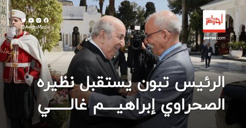 الرئيس تبون يستقبل نظيره الصحراوي إبراهيم غالي