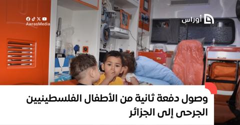 وصول دفعة ثانية من الأطفال الفلسطينيين الجرحى