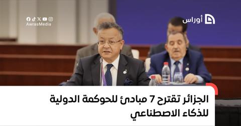 الجزائر تقترح 7 مبادئ للحوكمة الدولية للذكاء