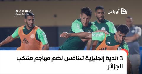 3 أندية إنجليزية تتنافس لضم مهاجم منتخب الجزائر