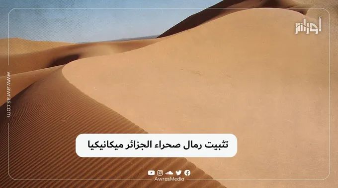 تجربة الجزائر لتثبيت الكثبان الرملية